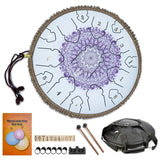 13 Inch 15 Notes Tongue Drum D Major Carbon Steel Ethereal Drum Beginner Hand Drums Yoga Meditation Percussion Instruments Gifts