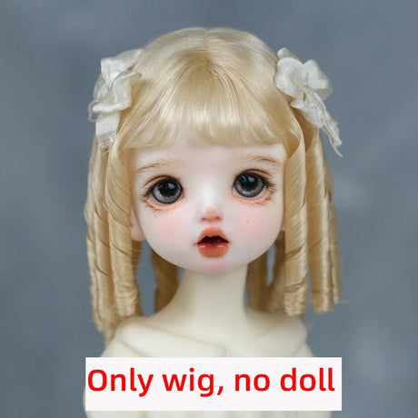 1/6BJD Wig Bangs Ponytail Curly Soft Mohair Wig Braids Suitable for 30cm DD SD Doll Wig Toy Accessories 6-7 Inches Hair