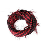 Arab Square Scarf Muslim Shawl Plaid Stripe Printed Outdoor Scarf Wind and Sand Neck Cover