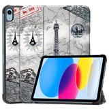 IPad 10.8 Inch Shell Apple Tablet Painted Graffiti Protective Case With Three Fold Bracket E-Book Shell iPad Screen Leather Case