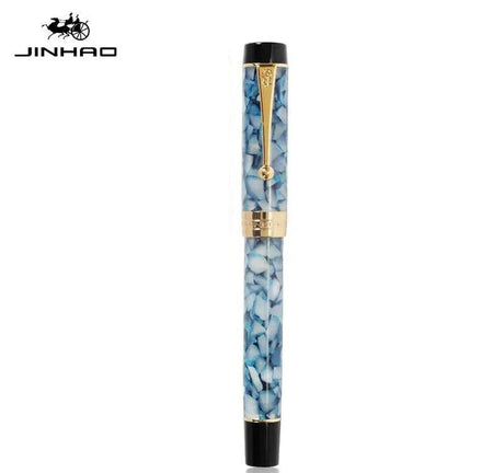 Jinhao 100 Fountain Pen Transparent Color Resin luxury Pens M/F/EF/1.0mm Extra Fine Nib Office School Supplies Stationery Gift