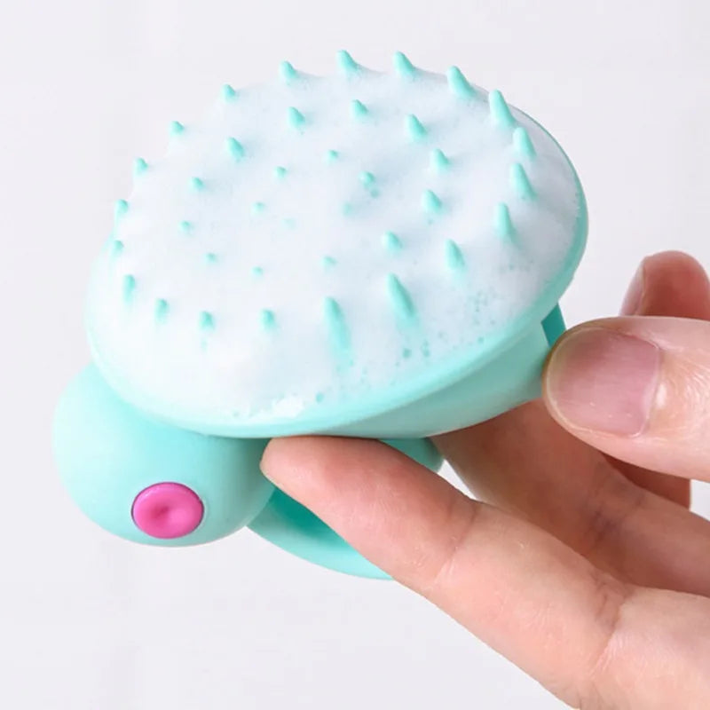 Hair Scalp Massager Treatments Comb Silicone Head Shampoo Shower SPA Hair Washing Brush Comb Cute Styling Accessories