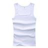 Men Muscle Vests Cotton Underwear Sleeveless Slim Tank Top Vest Undershirts Gymclothing Bodybuilding Tank Tops Slash Neck