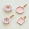 1/6 Dollhouse Miniature Kitchen Mini Frying Pan Soup Pot Simulation Cooking Utensils for Blyth BJD Doll Accessories Toy