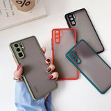 Camera Lens Protection Phone Case For Huawei P20 P30 P40 Mate 20 Pro Honor 20 Matte Translucent Shockproof Back Cover Case