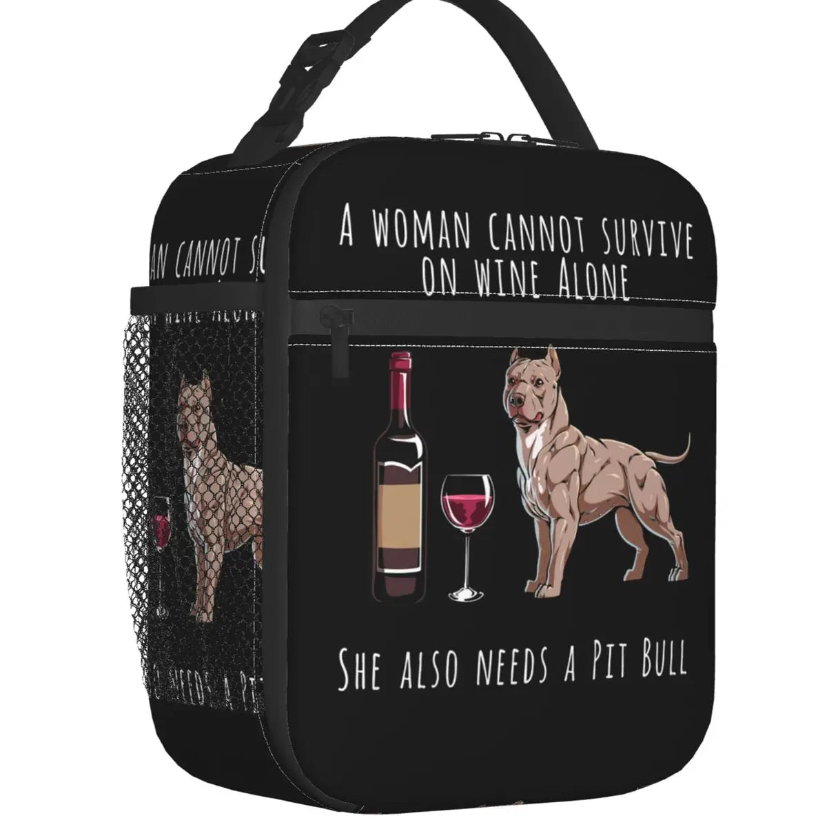 Custom Dachshund And Wine Funny Dog Lunch Bag Women Thermal Cooler Insulated Lunch Boxes for Children School