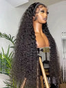 13x4 Deep Wave Hd Lace Frontal Curly Human Hair Wigs For Women Brazilian Pre Plucked 30 40 Inch 13x6 Water Wave Lace Front Wig