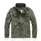 Men  Jacket Men M65 Denim Retro Cargo Jacketes Outdoor Multi Pockets Camo Tops Field Casual Fashion Hiking Coats Uniform