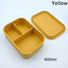 Silicone Bento Lunch Box For Kids  3-compartment Lunch Box Portable Picnic Lunch Box Leakproof Baby Food Container BPA Free