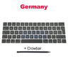 Full Keycaps US UK Spain French Korean For Macbook Pro Retina 13" A1706 15" A1707 Keyboard Keys Replacement key cap 2016 2017