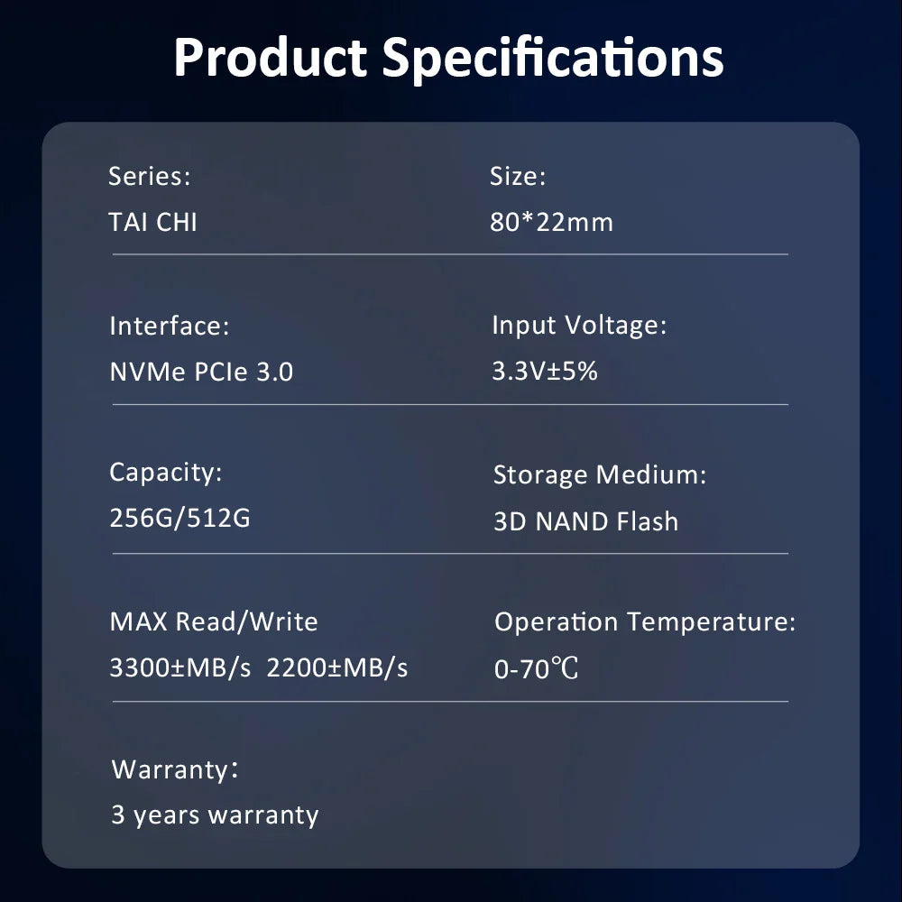 HUADISK SSD NVMe M2 1TB 512GB Internal SSD Drive TLC PCIe3.0 3300MBps Speed for GIGABYTE/MSI/ X99 X79 for DIY Gaming Computer PC