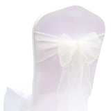 10/50/100Pcs Organza Chair Sashes Knot Bands Chair Bows For for Wedding Party Banquet Event Country Wedding Chair Decoration