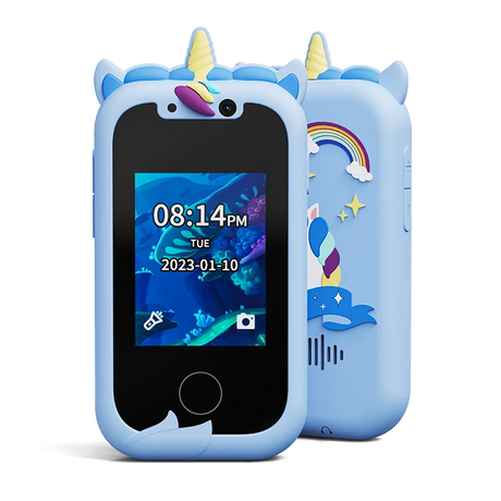 Kids Smart Phone Toys for Girls Unicorns Gifts 2.8 inch Touchscreen Dual Camera Music Player Learn Toys Christmas Birthday Gifts