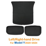 2024 3D Left Right Hand Driving All-Weather Floor Mats Trunk Mat Car Floor Liners For Tesla Model 3 Model Y 2019 - 2023