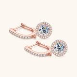 Anziw 2023 Women Hoops 925 Silver Gold Drop Earrings Dangle Real Moissanite Earring Original GRA Certified Wedding Jewelry Gifts