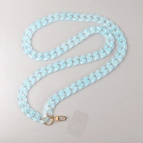 FishSheep 12 Colors Frosted Acrylic Chain Crossbody Phone Lanyard Rope for Women Portable Mobile Anti-lost Cell Phone Link Strap