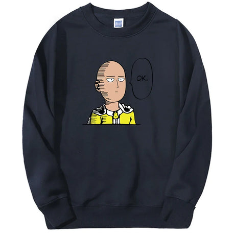 One Punch Man Graphic Hoodie Anime Saitama Men/women Harajuku Sweatshirts Fashion Round Neck Hip Hop Pullover New Sportswear