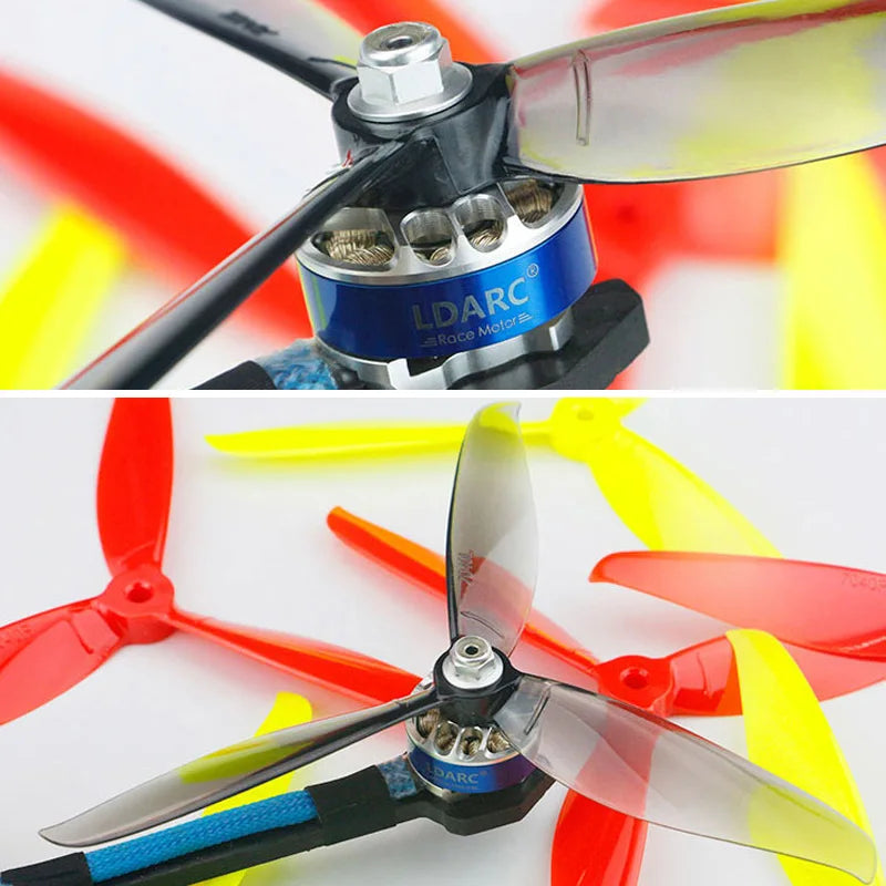 8 pairs High Quality 7040 7 Inch 3 Blade/ tri-blade Propeller 8 CW 8 CCW for RC Drone FPV Racing Freestyle DIY Accessories Parts