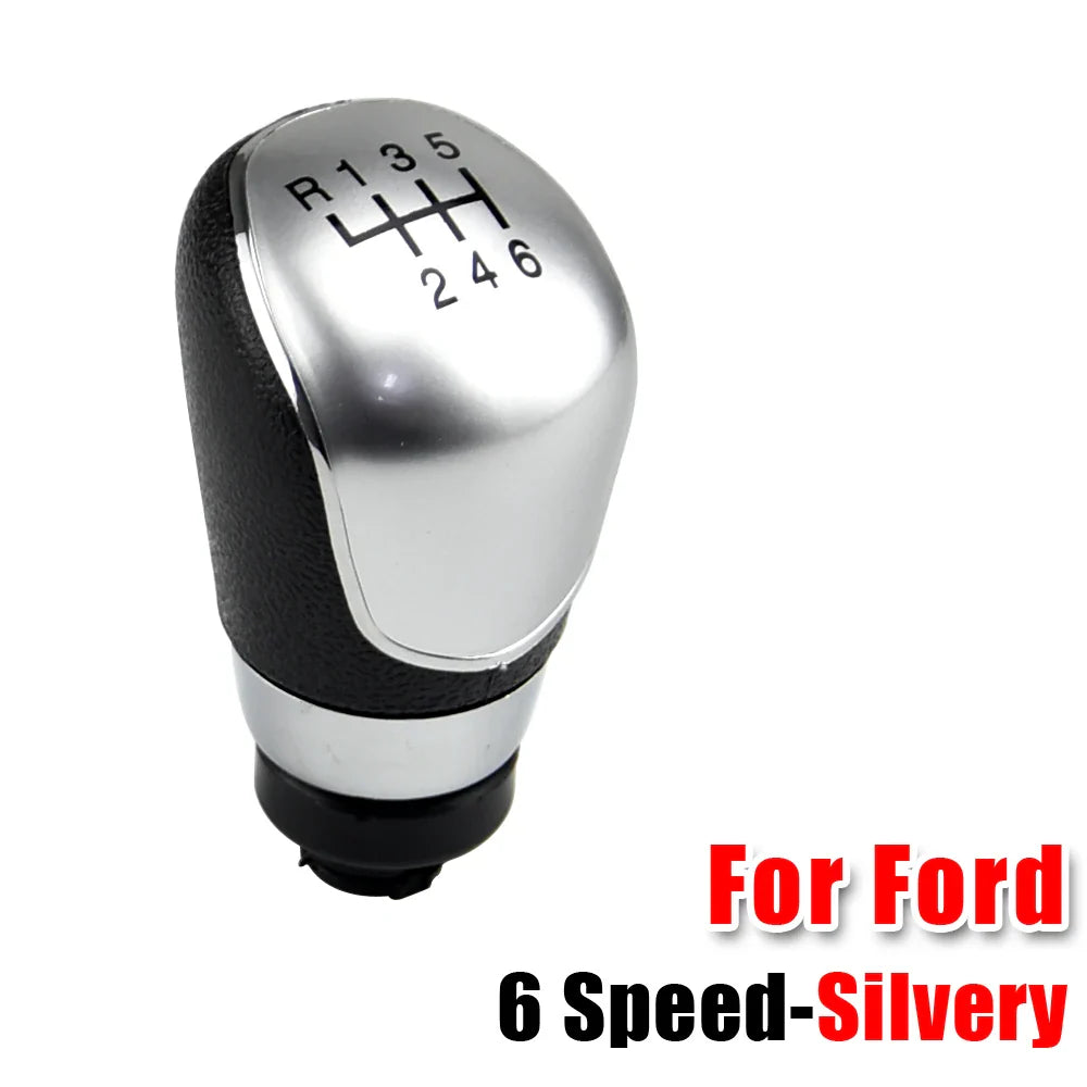 5 6 Speed MT Gear Shift Knob Shifter Lever Gaiter Boot Cover For Ford Focus 2 Mondeo MK2 2004-2011