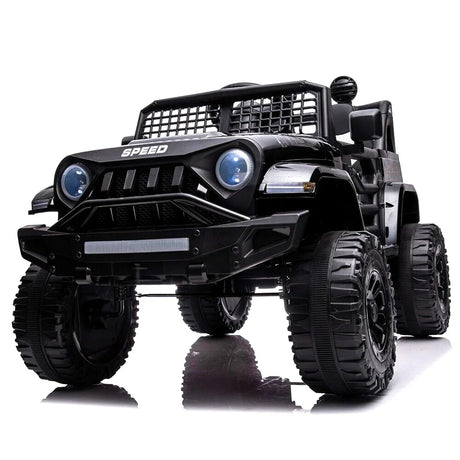 12V Battery Powered Ride On Car Kids Electric Car Truck Car 3 Speeds Adjustable Equipped with Music,Parent Remote Control