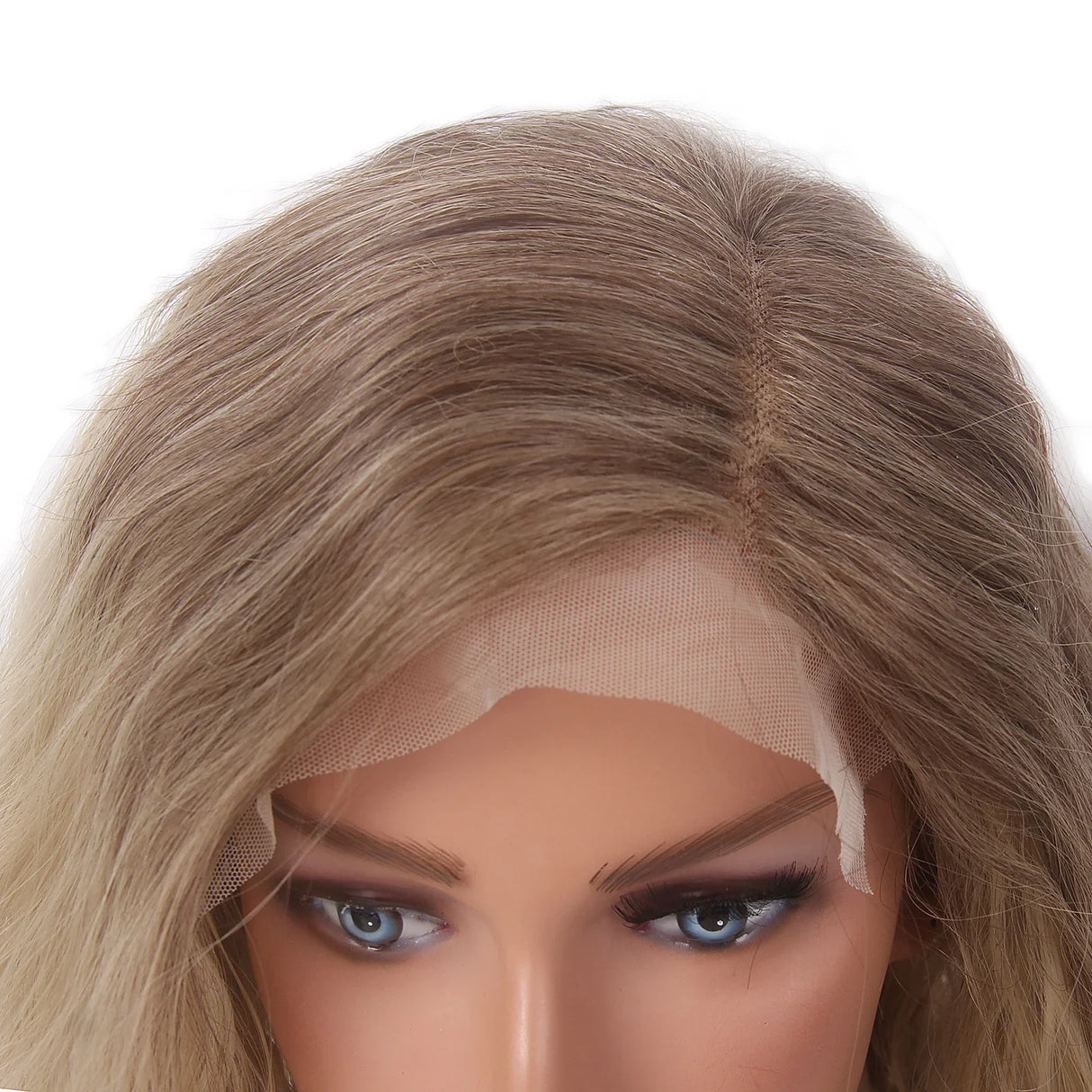 Synthetic Lace Front Wig Curly Heat Resistant Fiber Natural Hairline Cosplay For Women