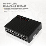 16 Port Network Switch Fast Ethernet Smart Switcher High Performance RJ45 Hub Internet Splitter