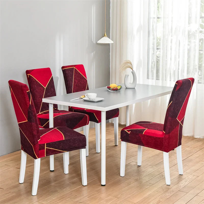 Dining Chair Cover Elastic Cheap Anti-dirty Slipcover Seat Chair Cover for Living Room Kitchen Wedding Banquet Party Removable