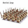 WW2 24pcs Military Army Soldier Soviet US UK German France Building Blocks Set Model Bricks Action Figures Weapon Toys Kids Gift