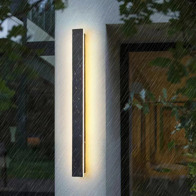 Modern Waterproof LED Outdoor Wall Lamp Long Strip IP65 Porch Lights Exquisite acrylic Light Source landscape architect