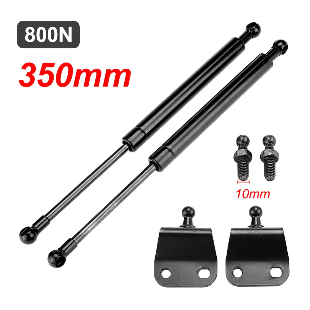 2Pcs 800N Universal 300/350/400/450/500/600mm Gas Strut Bars Gas Support Boot Bonnet Car Caravans Doors Windows Hatches Boat Bus