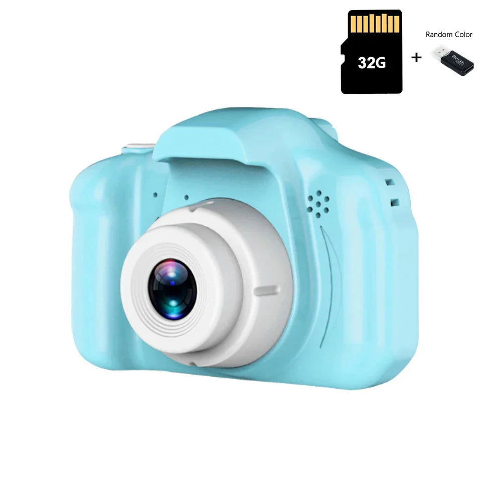 Cute Cartoon Full HD Video Digital Camera Instant Mini Camera Children Fun Birthday Gift Portable Sports Photo Camera