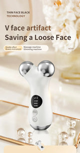 Home Use Beauty Equipment Double Chin Skin Toning Tool Facial Lift Microcurrent Facial Sculpting Device Heat EMS Face Massager