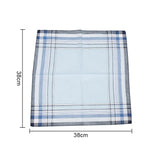 10Pcs Square Multicolor Plaid Stripe Men Women Pocket for Wedding Party Business Chest Towel 100% cotton Handkerchiefs Scarves