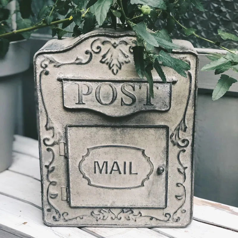 Outdoor Metal Mailbox For Storing Messages Leaving Message Decorate Your Home and Office Retro Rustic Mailbox