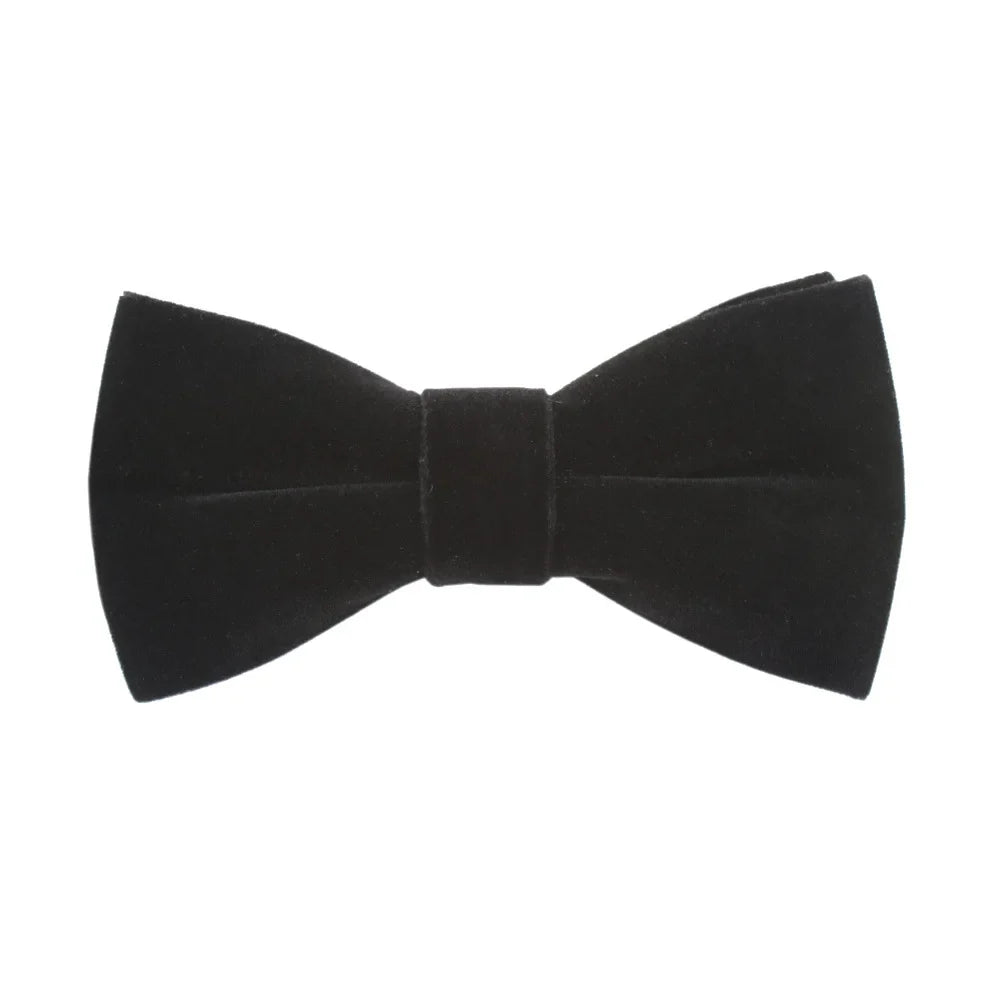 Navy Blue Black Velvet Bowties For Man Bowtie Cravat Banquet Suit Accessories Women Evening Dresses Big Butterfly Men's Bow Ties