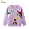 Jumping Meters 2-7T Autumn Spring Baby Girls Sweatshirts Horse Applique Toddler Boys Girls Clothes Birthday  Children's Hoodies