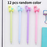 12 pcs/lot Kawaii Alpaca Cartoon Gel Ink Pens School Office Writing Supplies Gift Stationery Cute Pen Kids Prizes Cute Pens