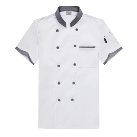 long Sleeve Chef Uniform Restaurant Professional Clothes Cooking Waiter Coat Outfit Kitchen Work Jackets Cook Wear Solid Color