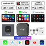 2024 Carlinkit Ai Box Android Wireless Carplay Online Update WIFI 64G LTE Auto Connect For Netflix IPTV Car Intelligent Systems