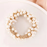 1pc Women Crystal Pearls Hair Rope Handmade Elastic Beaded Ponytail Holders Hair Ties For Women And Girls Hair Accessories