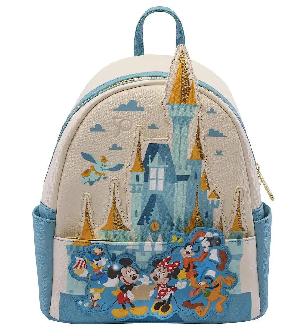 Disney Backpack Cartoon Princess PU Leather Brand Women Pink Backpack Handbag Leisure Bag Children Schoolbag