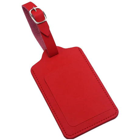 1PCS PU Leather Suitcase Luggage Tag Label Bag Pendant Handbag Portable Travel Accessories Name ID Address Tags