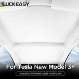 For Tesla Model 3 Highland Sunroof Sunshade Net Front And Rear Skylight Windshield Glass Roof Shading Net 2024 Car Accessories