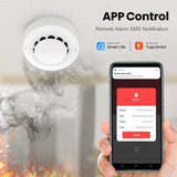 Tuya Smart WiFi Smoke Detector Wireless Independent Smoke Alarm Home Security Sensor Fire Protection Device 90dB Sound Alarm