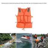 Safety Vest Survival Suit Fishing Life Jacket for Adult with Whistle Water Sports Survival for Kayaking Boating