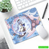 Genshin Impact Desk Mat Gamer Mousepads Mouse Pad Office Desk Pads Anime Cute Small Mousepad Mouse Mats For Computer 20x25cm