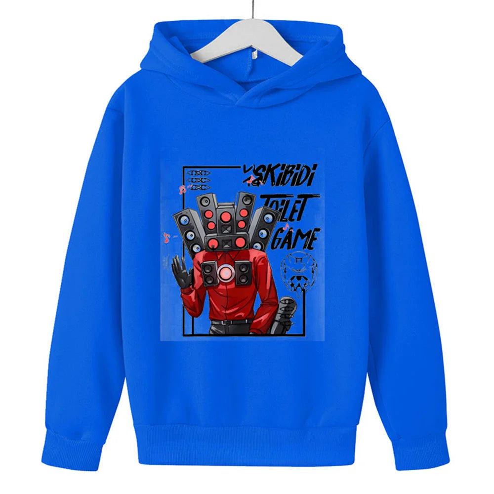 Skibidi Toilet Hoodie Hot Game Kids Cartoon Sweatshirts Tops Casual Boys Girls Pullovers Long Sleeve Children Sportwear