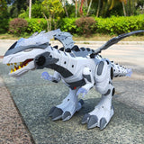 Big Size 47cm Electronic Walking Dinosaur Roaring Flashing Light Robot Educational Game Machine Gift For Children toys