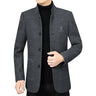 Men Business Casual Woolen Blazers Jackets Wool Suits Coats New Fashion Male Cashmere High Quality Slim Blazers Jackets Coats 4X