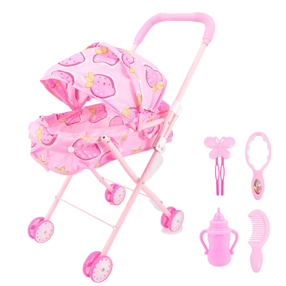 Baby Stroller Role Play Girl Playing House Toys Simulation Furniture Shopping Cart Baby Girls Toys Gifts